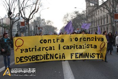 Contra l’ofensiva patriarcal i capitalista, desobediència feminista 8M BCN