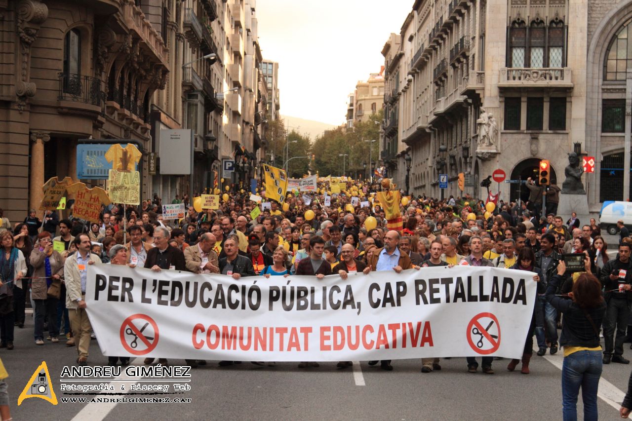 Per l’educació pública, cap retallada 27O