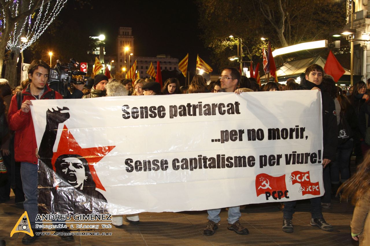 Manifestació contra la Violència de Gènere a Barcelona 25N