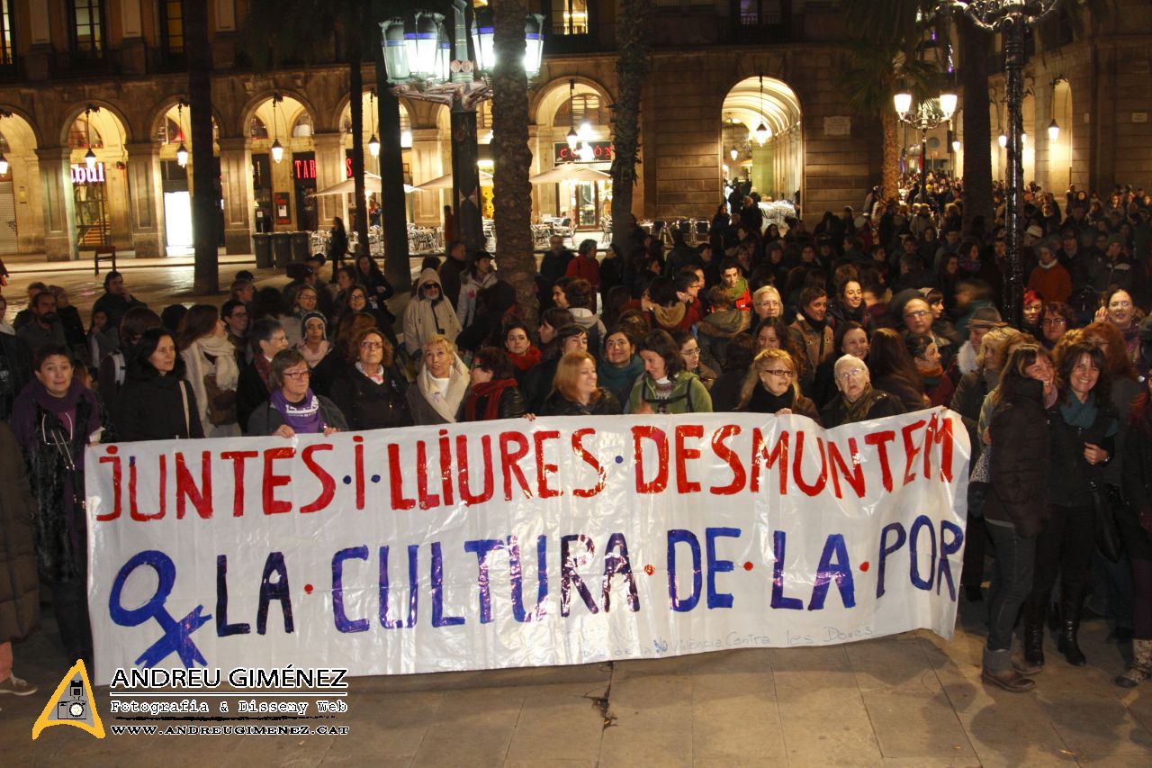 Manifestació contra la Violència de Gènere a Barcelona 25N