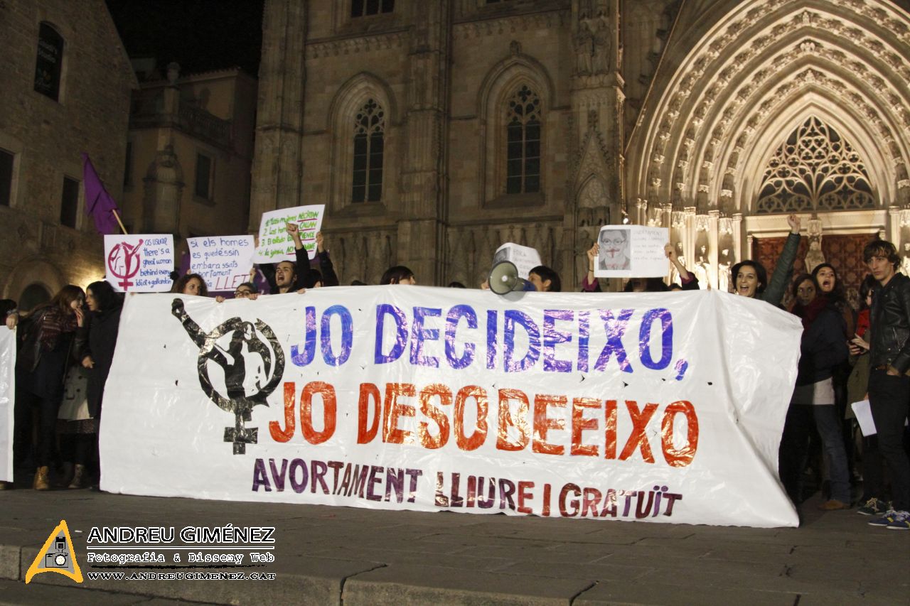 Protesta contra la nova Llei de l’avortament