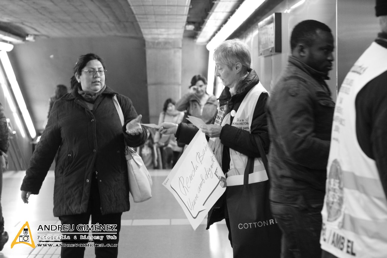 Protesta contra l’encariment del preu del transport públic 