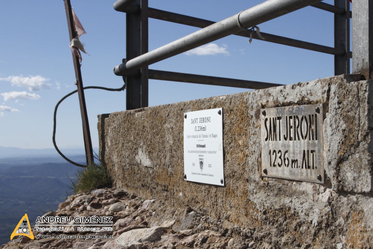 Ruta entre Monistrol i Sant Jeroni 1236m