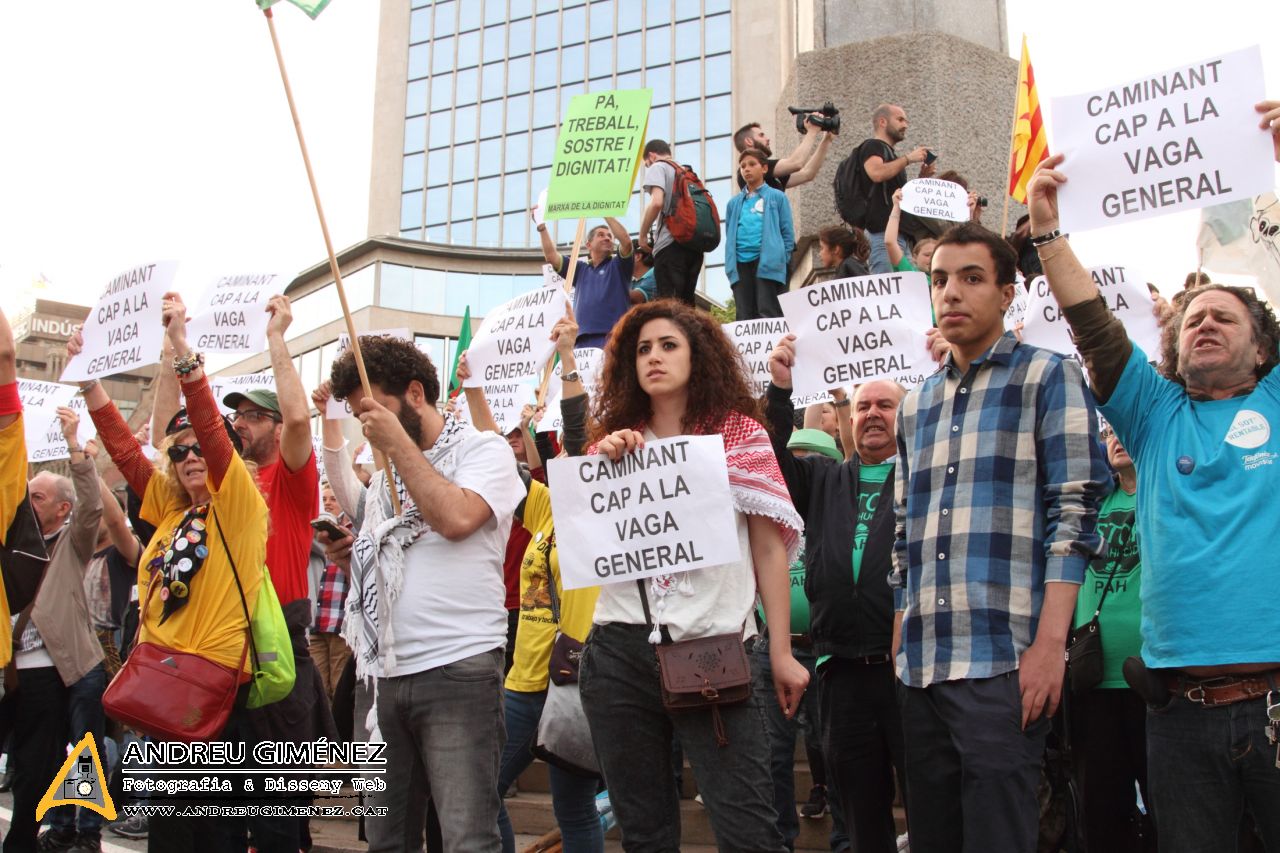 Manifestació anticapitalista del 1 de Maig a Barcelona
