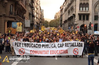 Per l’educació pública, cap retallada 27O