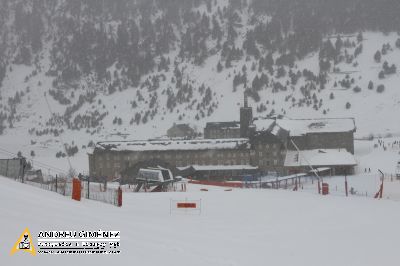 Nevada a la Vall de Núria