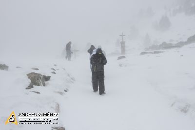 Nevada a la Vall de Núria