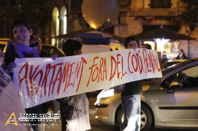 Protesta contra la nova Llei de l’avortament