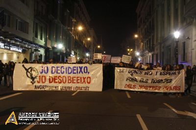 Protesta contra la nova Llei de l’avortament