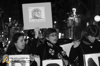 Protesta contra la nova Llei de l’avortament