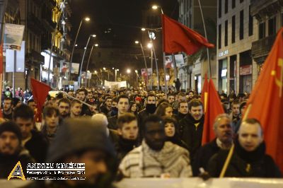 Manifestació a Barcelona en suport dels veïns de Gamonal