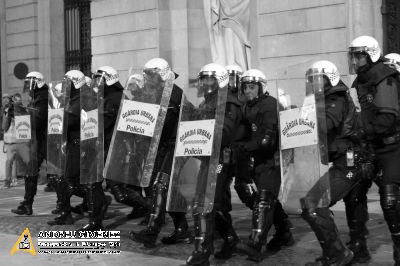 Manifestació a Barcelona en suport dels veïns de Gamonal