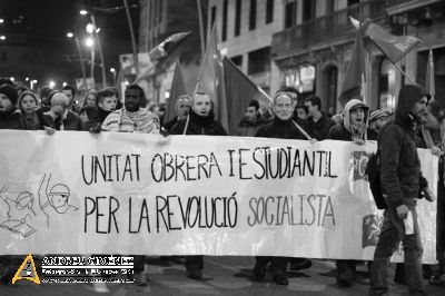 Manifestació a Barcelona en suport dels veïns de Gamonal