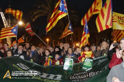 Concentració en defensa de l’escola en català  a Barcelona