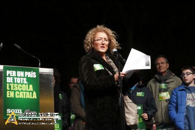 Concentració en defensa de l’escola en català  a Barcelona