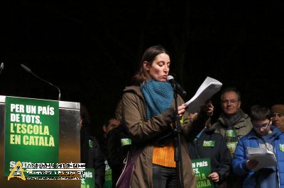 Concentració en defensa de l’escola en català  a Barcelona