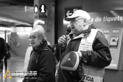 Protesta contra l’encariment del preu del transport públic 