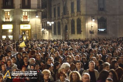 Protesta contra la pujada del preu del transport públic a Barcelona 15M