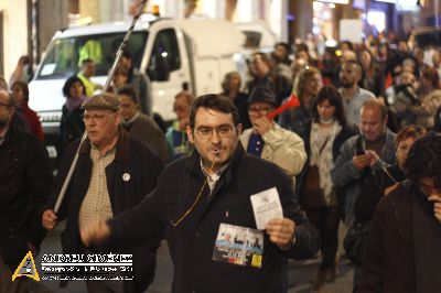 Protesta contra la pujada del preu del transport públic a Barcelona 15M