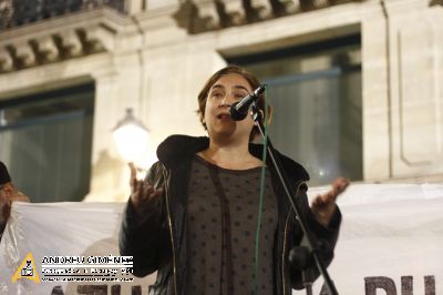 Protesta contra la pujada del preu del transport públic a Barcelona 15M