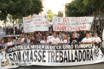 1M dia del treballador - Manifestació anicapitalista a Barcelona