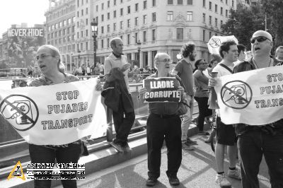 Protesta contra la pujada del preu del transport públic a Barcelona 10M