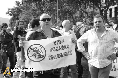 Protesta contra la pujada del preu del transport públic a Barcelona 10M