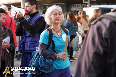 Protesta dels treballadors de les subcontractes de Telefónica Movistar