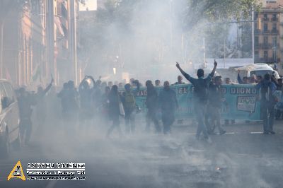 Protesta dels treballadors de les subcontractes de Telefónica Movistar