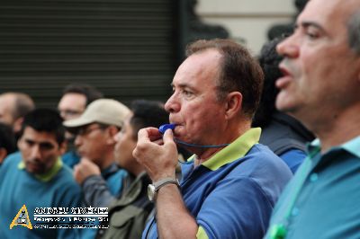 Protesta dels treballadors de les subcontractes de Telefónica Movistar